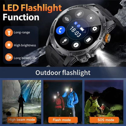 1.7" AMOLED Smart Watch 1000mAh – Bluetooth Calls & Fitness