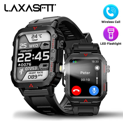 Men’s Bluetooth Smart Watch 1.71" – Call, Fitness & LED Light